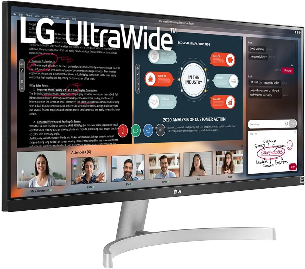 Monitor LG 29 Ultrawide WFHD 29WN600-W (2560 x 1080) 75HZ IPS
