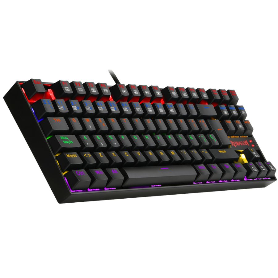 Teclado Redragon Kumara K552-KR Kumara Rainbow Switches Red