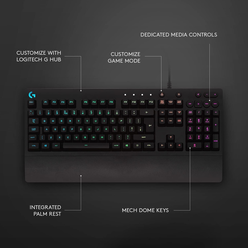 Teclado Logitech G213 Prodigy RGB