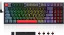 Teclado Redragon KITAVA LITE K636LGR-R 90% Rainbow Switch Red