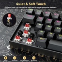 Teclado Redragon DEIMOS K599-KRS 70% Inalambrico Red Switch