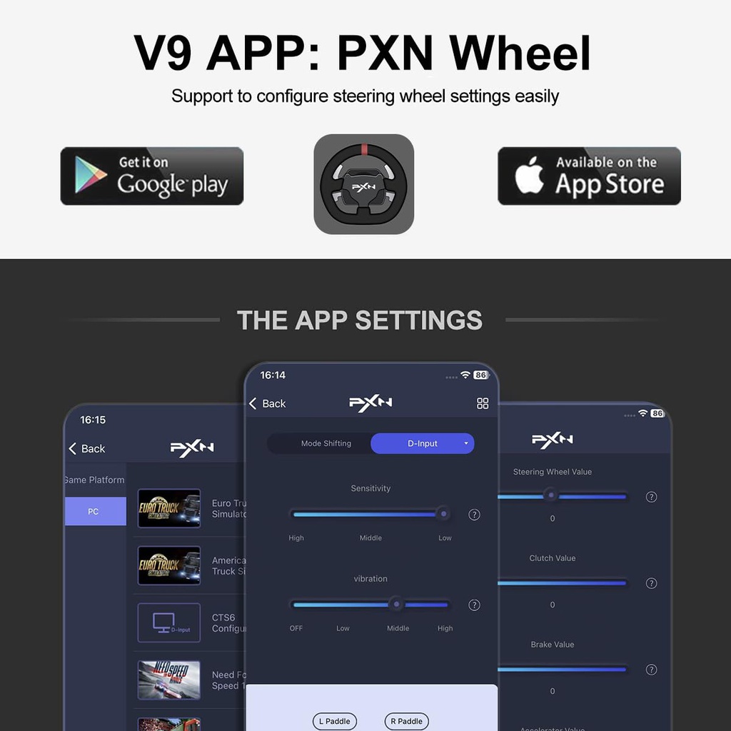 PXN Gaming Racing Wheel V9