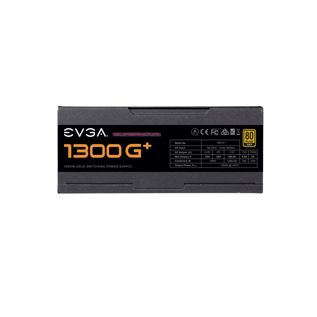 Fuente EVGA SuperNOVA 1300 G+, 80+ GOLD 1300W Modular