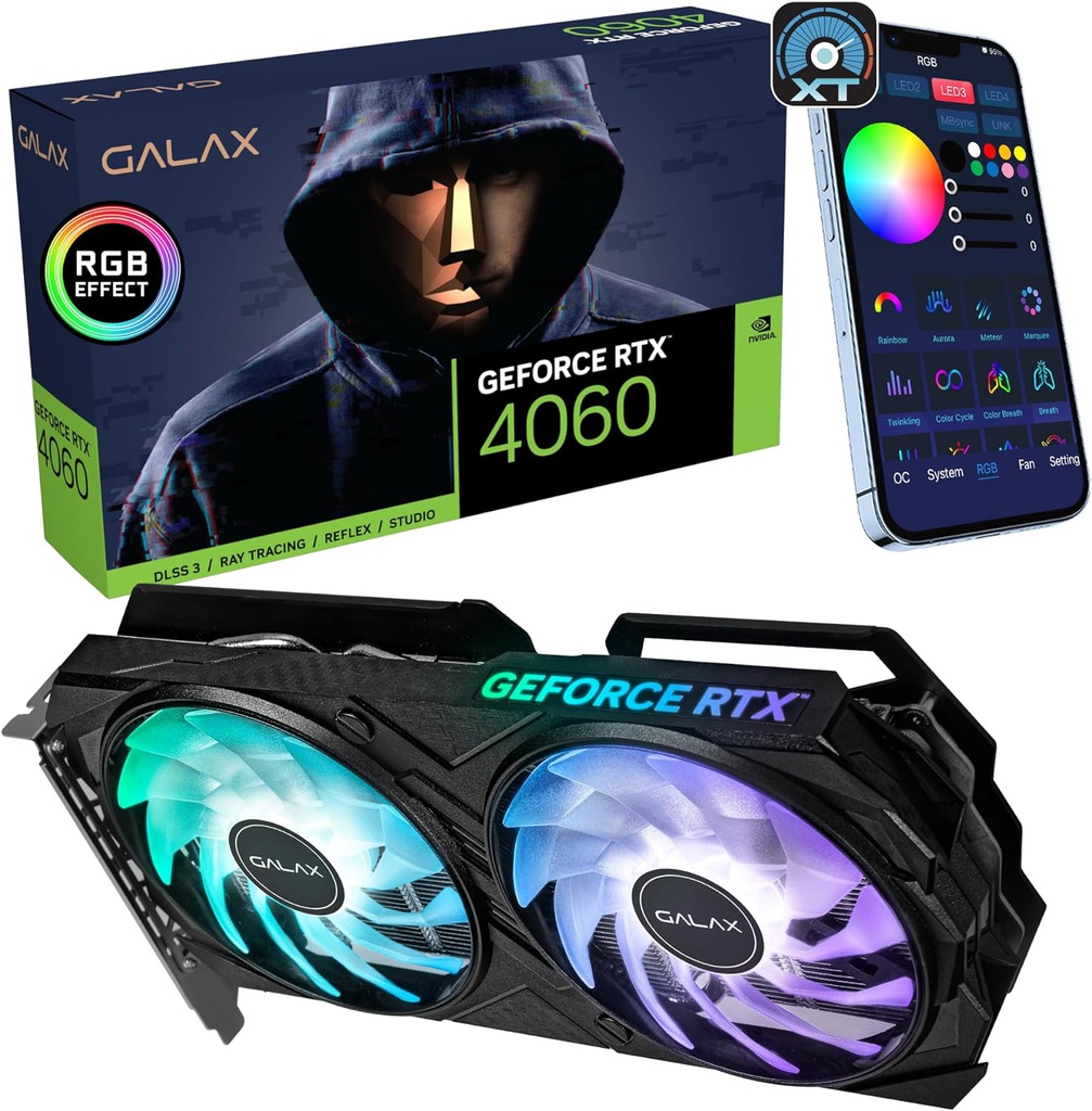 Tarjeta de Video GALAX GeForce RTX™ 4060 EX 8GB GDDR6