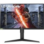 Monitor LG 27" UltraGear 27GL83A-B QHD (2560 x 1440) IPS 1 ms (GtG) HDR 10, NVIDIA G-SYNC, 144Hz